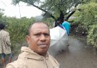 Bhabinkamtibmas-Manutapen-Bersama-Warga-Pindahkan-Pohon-Tumbang-Yang-Halangi-Jalan