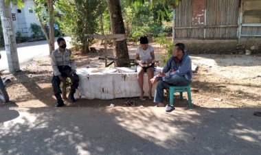 Bhabinkamtibmas-Kelurahan-Penfui-Himbau-Warga-Binaaan-Jalani-New-Normal