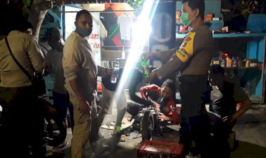 Operasi-Pekat-Turangga-2020,-Polsek-Kelapa-Lima-Bubarkan-Pemuda-Konsumsi-Miras