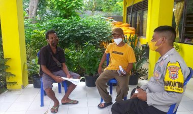 Sampaikan-Pesan-Kamtibmas,-Bhabinkamtibmas-Polsek-Oebobo-Sambang-Ketua-RT