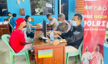 Secara-Rutin,-Polres-Kupang-Kota-Terus-Lakukan-Percepatan-Vaksinasi-Di-Kota-Kupang