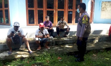 Imbau-Taat-Prokes,-Bhabinkamtibmas-Kelurahan-Lasiana-Sambang-Warga-Binaanya