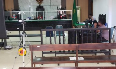 Pengamanan-Sidang-Online-di-Pengadilan-Tipikor-oleh-Satuan-Samapta-Polresta-Kupang-Kota.