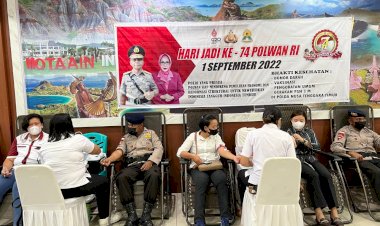 Polwan-Polresta-Kupang-Kota-Partisipasi-Dalam-Donor-Darah-Polda-NTT