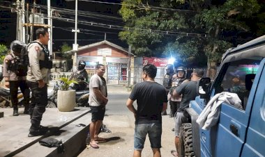 Cegah-Terjadinya-Gangguan-Keamanan,-Unit-Turjawali-Polresta-Kupang-Kota-Laksanakan-Patroli