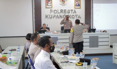 Kunjungi-Polresta,-Kapolda-NTT-adakan-pertemuan-bersama-PJU-Polresta-Kupang-Kota. 