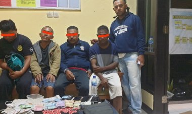 Dapat-Informasi-Dari-Warga,-Polsek-Maulafa-Tangkap--Empat-Pelaku-Judi-Poker