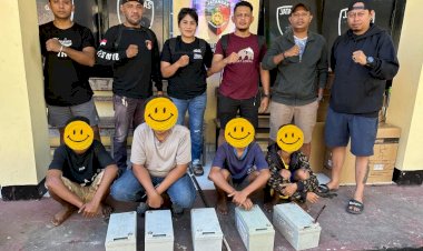 Curi-Batterai-Solar-Cell,-Jatanras-Polresta-kupang-Kota-Amankan-Empat-Orang.