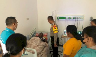 Empati-Terhadap-Anggota,-Kapolresta-Kupang-Kota-Kunjungi-Rumah-Sakit-Bhayangkara-Kupang.