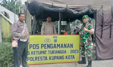 Perkuat-Sinergitas,-POLRI-Bersama-TNI-Dari-3-Matra-Jaga-Pos-Pam-Ops-Ketupat-Turangga.