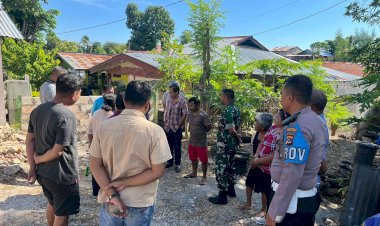 Babinkamtibmas-dan-Polisi-RW-Mediasi-Permasalahan-Batas-Tanah-Warga.