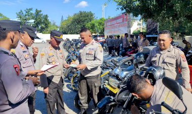 Apel-Pengecekan-Kendaraan-Bermotor-Dinas-Milik-Polresta-Kupang-Kota
