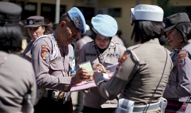 Bidpropam-Polda-NTT-Sidak-Polwan-Polresta-Kupang-Kota-Dalam-Ops-Gaktiblin