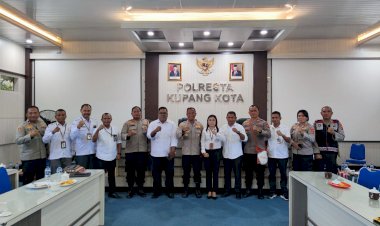 KPU-Kota-Kupang-Melakukan-Audiensi-Dengan-Kapolresta-Kupang-Kota