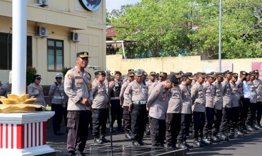 Pimpin-Apel-Pagi,-Kapolresta-Mengapresiasi-Anggota-Personel-dan-PHL-di-Lingkungan-Polresta-Kupang-Kota
