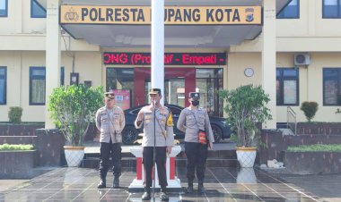 Kapolresta-Kupang-Kota-Ingatkan-Kembali-Anggota-Akan-Tugas-Pokok,-Saat-Arahan-Apel-Pagi