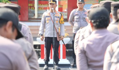 Jelang-Kedatangan-Presiden-Jokowi,-Polresta-Kupang-Kota-Siagakan-Personel-Pengamanan
