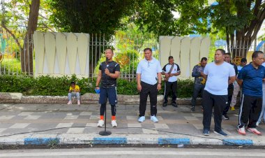 Olahraga-di-CFD,-Kapolresta-Kupang-Kota-Ajak-Personel-Gunakan-Waktu-Dengan-Baik