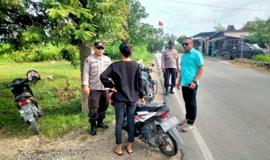 Jaga-Ketertiban-Berlalulintas,-Polsek-Alak-Rutin-Gelar-Pengaturan-dan-Himbauan