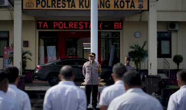 Komitmen-Lakukan-Strong-Point,-Kapolresta-Kupang-Kota-Minta-Anggota-Laksanakan-Secara-Konsisten-Setiap-Pagi