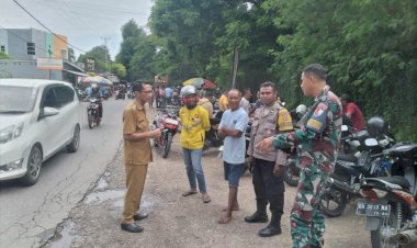 Cegah-Terjadinya-Aktivitas-Judi-Sabung-Ayam-di-Pasar-Penfui,-Patroli-Bersama-Libatkan-Tiga-Unsur.