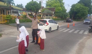 Wujudkan-Keselamatan-di-Jalan,-Polsek-Maulafa-Gelar-Strong-Point-Pagi