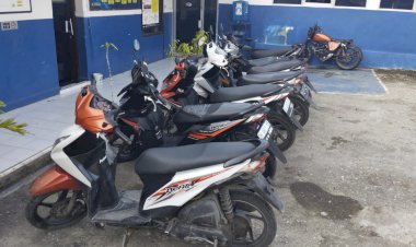 Satlantas-Polresta-Kupang-Kota-Amankan-8-Sepeda-Motor-Dari-Aksi-Balap-Liar