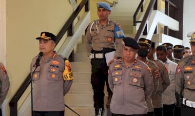 Berikan-Arahan-Apel-Pagi,-Kapolresta-Kombes-Aldinan-Manurung:-Terus-Bersinergi-Dalam-Pelayanan-Kepada-Masyarakat