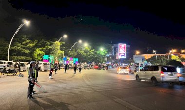 Polresta-Terjunkan-Ratusan-Personel,-Amankan-Pawai-Takbiran-di-Kota-Kupang