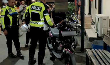 Satlantas-Polresta-Kupang-Kota-Sita-Sepeda-Motor-yang-Terlibat-Balap-Liar-di-Jalanan