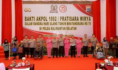 Menyongsong-HUT-ke-78-Bhayangkara,-Akpol-1992-Pratisara-Wirya-Gelar-Bakti-Kesehatan-di-Kalsel