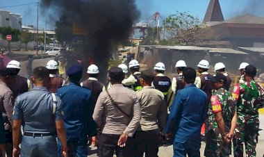 Antisipasi-Aksi-Unras,-Polsubsektor-Tenau-Bersama-Security-Pelindo-Gelar-Exercise-Live-ISPS-Code