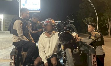 Samapta-Polresta-Kupang-Kota-Amankan-Barang-Bukti-3-Sepeda-Motor-dari-Aksi-Balap-Liar