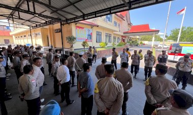 Pastikan-Kampanye-Pilkada-Kondusif,-Kabagops-Polresta-Kupang-Kota-Pimpin-Apel-Kesiapan-Personel