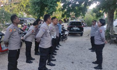 Kampanye-di-7-Lokasi,-Polresta-Kupang-Kota-Kerahkan-Satgas-OMP-Turangga-Lakukan-Pengamanan