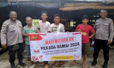Satbinmas-Polresta-Kupang-Kota-Sambangi-Warga,-Ajak-Sukseskan-Pilkada-2024