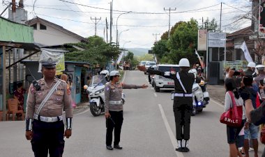 Polresta-Kupang-Kota-Amankan-Kunjungan-Kerja-Presiden-Prabowo-Subianto