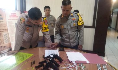 Cegah-Penyalahgunaan,-Kapolresta-Kupang-Kota-Periksa-Senjata-Api-Anggota