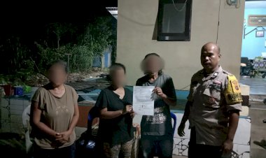 Mabuk-dan-Ancam-Istri,-Bhabinkamtibmas-Batuplat-Damaikan-Pertengkaran-Rumah-Tangga.