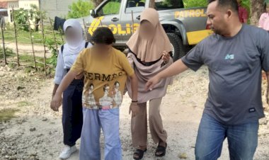 Jatuh-Saat-Berkendara,-Piket-Polsek-Alak-Antar-Pelajar-Pulang-ke-Rumah.