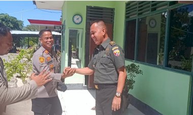 Hari-Pertama-Bertugas,-Kapolsek-Kota-Lama-Silaturahmi-dengan-Danramil-1604-01-Kupang-dan-Camat-Kelapa-Lima.