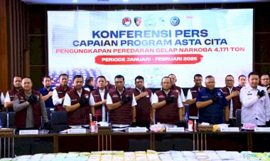 Bareskrim-Polri-Ungkap-6.881-Kasus-Narkoba-dalam-Dua-Bulan,-9.586-Tersangka-Ditangkap-dan-4.171-Ton-Narkotika