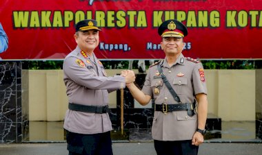 Satu-Tahun-Vakum,-Kapolresta-Kupang-Kota-Lantik-AKBP-Agung-Jadi-Wakapolresta.