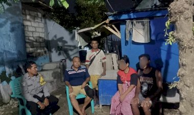 Beredar-Video-Pertengkaran-Pasangan-di-Medsos,-Bhabinkamtibmas-Kelurahan-Oepura-Datangi-dan-Berikan-Himbauan-Kamtibmas.