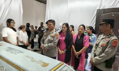 Dimakamkan-di-Kota-Kelahirannya,-Wakapolresta-Melepas-Keberangkatan-Jenasah-Polwan-Polresta-Kupang-Kota.