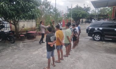 Mabuk-dan-Membuat-Onar,-Delapan-Pemuda-Dibina-di-Polsek-Maulafa.