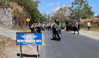 Polresta-Kupang-Kota-Gelar-Ops-Patuh-Turangga,-54-Kendaraan-Terjaring-Pelanggaran.