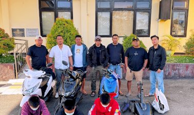 Jatanras-Polresta-Kupang-Kota-Amankan-Tiga-Pelajar,-Terduga-Anak-Pelaku-Pencurian-Empat-Unit-Sepeda-Motor.