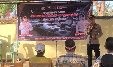 Kapolsek-Maulafa-Resmi-Tutup-Turnamen-Catur-HUT-RI-ke-80-:-Wujud-Sinergi-Polri-dan-Masyarakat.