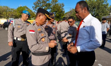 Cegah-Pelanggaran,-Polresta-Kupang-Kota-Lakukan-Pemeriksaan-Rutin-Anggota.